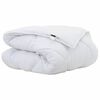vidaXL Vetrar s&aelig;ng Hv&iacute;tt 220 x 135 x 5 cm P&oacute;l&yacute;ester
