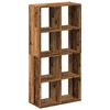 vidaXL B&oacute;kahilla Skilr&uacute;m Vi&eth;arlitur 69,5x29x137,5 cm Samsettur Vi&eth;ur