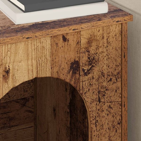 vidaXL Katta h&uacute;s Gamalt timbur 53 x 52 x 62 cm Samsettur vi&eth;ur