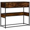 vidaXL Console Bor&eth; Reykt Eik 90x35x80 cm Engineered Wood