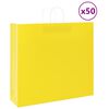 vidaXL Papp&iacute;rspokar 50 stk me&eth; Handf&ouml;ngum Gulir 54x15x49 cm