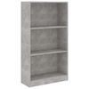 vidaXL 3-h&aelig;&eth;a B&oacute;kahilla Steypugr&aacute; 60x24x109 cm Samsettur Vi&eth;ur