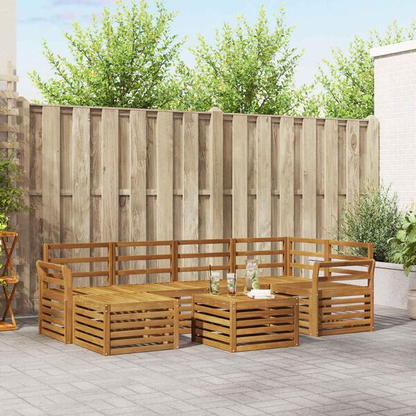 vidaXL S&oacute;fasett N&aacute;tt&uacute;rulegur Hrein akas&iacute;utr&eacute;