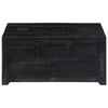 247986 vidaXL Coffee Table Black 65x65x30 cm Solid Mango Wood