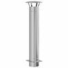 vidaXL Sk&oacute;r Framlengingu Silfur 35 x 35 x 132 cm stainless steel