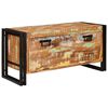 vidaXL Sk&oacute;knask&aacute;pur Br&uacute;nn 90 x 38 x 45 cm Solid endurn&yacute;ttur vi&eth;ur