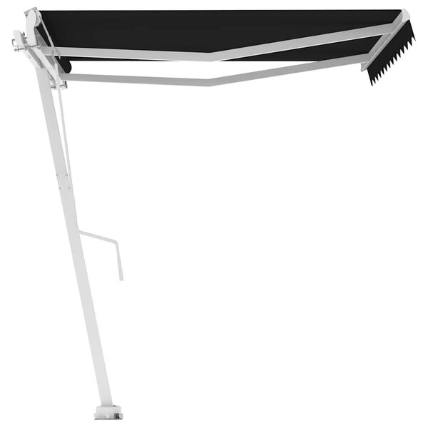 vidaXL Fr&iacute;standandi Sj&aacute;lfvirkt Skyggni 350x250cm Reykgr&aacute;