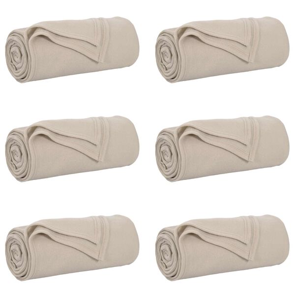 vidaXL &THORN;eppi 6 pcs Drapplita&eth;ur 270 x 240 cm Fl&iacute;s