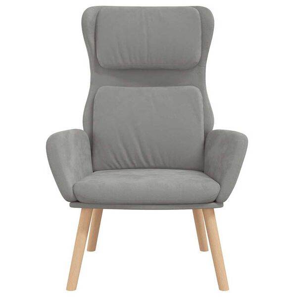 vidaXL H&aelig;gindast&oacute;ll Lj&oacute;sgr&aacute;r Flauel