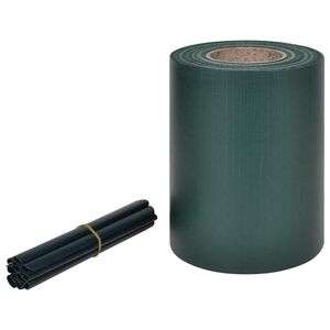 vidaXL N&aelig;&eth;ishl&iacute;f fyrir Gar&eth;inn PVC 70x0,19m Gr&aelig;n