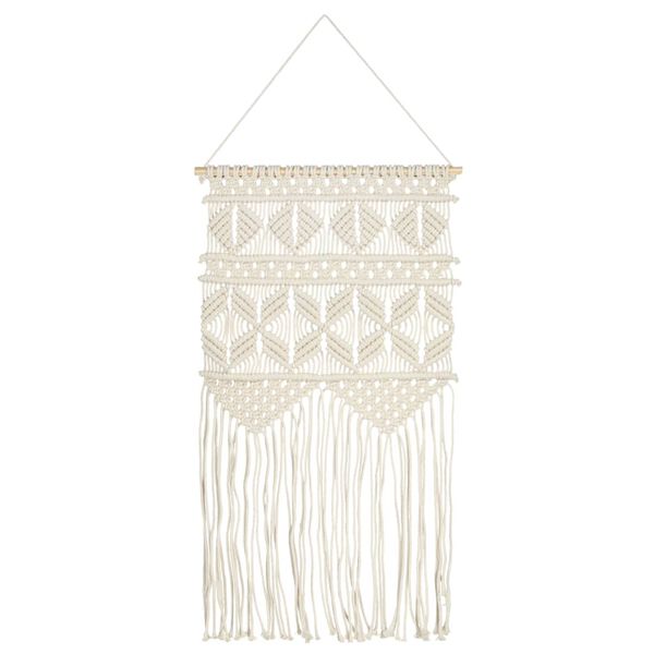 vidaXL Macrame Vegghengi 40x80 cm Bómull
