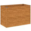 vidaXL upph&aelig;kka&eth; gar&eth;be&eth; 100x50x69 cm &uacute;r corten st&aacute;li