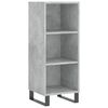 vidaXL Skenkur Steypugr&aacute;r 34,5x32,5x90 cm Samsettur Vi&eth;ur