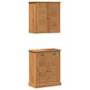 vidaXL Ba&eth;herbergismublasett me&eth; hur&eth; VIGO 2 pcs Br&uacute;nn og hunangsbr&uacute;nn