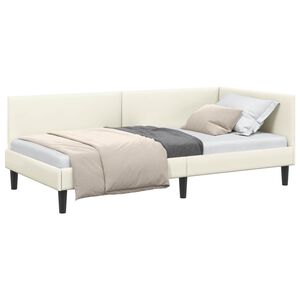 vidaXL Hornr&uacute;m ramma me&eth; h&ouml;fu&eth;gafl Rj&oacute;malitur 90 cm x 190 cm Flauel
