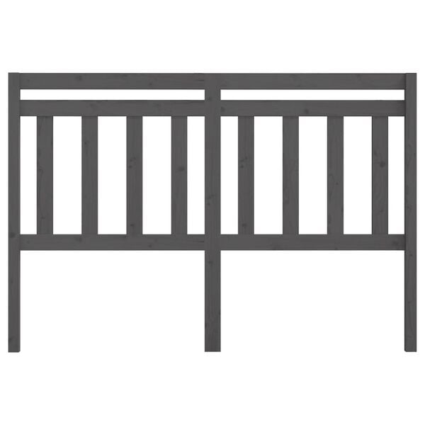 vidaXL H&ouml;f&eth;agafl fyrir R&uacute;m Gr&aacute;r 156x4x100 cm Gegnheil Fura