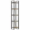 vidaXL B&oacute;kask&aacute;pur 5 Hillur 40x30x180 cm Gegnheill Endurn&yacute;ttur Vi&eth;ur