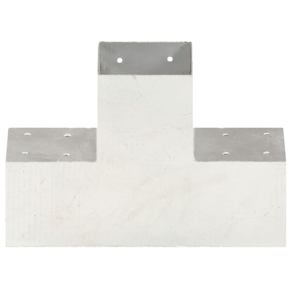 vidaXL Samskeyti fyrir Bjálka X-laga Galvaniseraður Málmur 101x101 mm