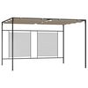 vidaXL Gar&eth;sk&aacute;li me&eth; Inndraganlegu &THORN;aki 3x4x2,3 cm M&oacute;gr&aacute;r 180 g/m&sup2;