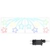 vidaXL J&oacute;la stjarna me&eth; 432 LED Marglitur 182 x 58 cm PVC