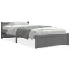 vidaXL R&uacute;mgrind Gr&aacute;r Gegnheill Vi&eth;ur 75x190 cm L&iacute;til Einbrei&eth;
