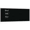 vidaXL Veggfest Segultafla Sv&ouml;rt 50x20 cm Hert Gler