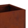 vidaXL Upphleypt gar&eth;gr&oacute;&eth;urpottur Rusty 100 x 26 x 82 cm Ve&eth;ra&eth; st&aacute;l