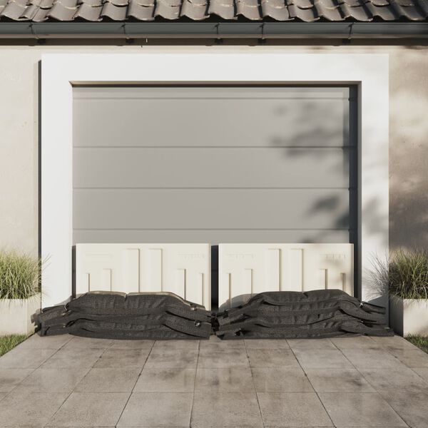 vidaXL Sandpokar 10 stk. D&ouml;kkgr&aelig;nir 103x25 cm HDPE