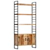 vidaXL B&oacute;kask&aacute;pur 4 H&aelig;&eth;a 80x30x180 cm Gr&oacute;fur Mang&oacute;vi&eth;ur