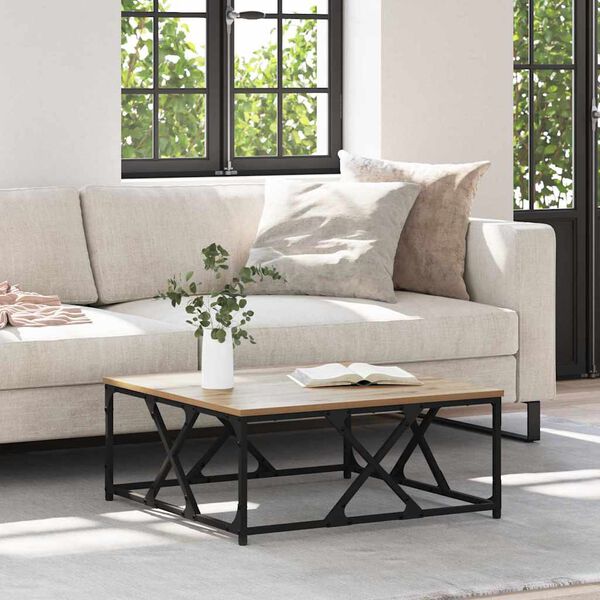 vidaXL S&oacute;fabor&eth; Artisan Eik 70 x 70 x 30 cm Samsettur vi&eth;ur