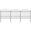 vidaXL Gar&eth;gir&eth;ing me&eth; spj&oacute;ttoppi &uacute;r st&aacute;li 537x175 cm sv&ouml;rt