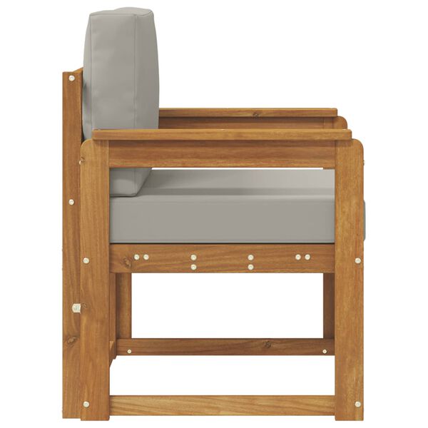 vidaXL &Uacute;tis&oacute;fi Solid Akas&iacute;uskei&eth; og P&oacute;lyester N&aacute;tt&uacute;ruleg og lj&oacute;s gr&aacute;