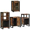 vidaXL Ba&eth;herbergismublasett 4 pcs Marglitur Solid endurn&yacute;ttur vi&eth;ur