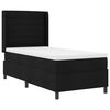vidaXL LED Box Spring R&uacute;m me&eth; d&yacute;nu Svartur 90 x 190 cm d&uacute;kur