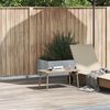 vidaXL Gar&eth;s&oacute;fabor&eth; R&eacute;tthyrnd Beige 80x40x37 cm P&oacute;l&yacute;rattan