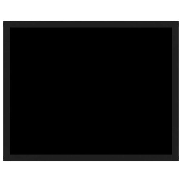 vidaXL Veggbor&eth; Svart 50x40x40 cm Hert Gler