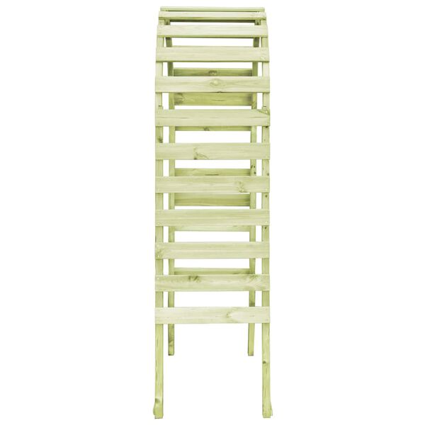 vidaXL Garðpergóla 130x60x230 cm Gagnvarin Fura