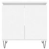 vidaXL Baðherbergisskápur Hvítur 58x33x60 cm Samsettur Viður
