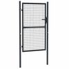 vidaXL M&ouml;skvagar&eth;hli&eth; &uacute;r galvaniseru&eth;u St&aacute;li 100x150 cm gr&aacute;tt