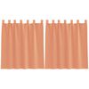 vidaXL Voile Gard&iacute;nur me&eth; lykkjum 2 stk Terracotta 140x140 cm
