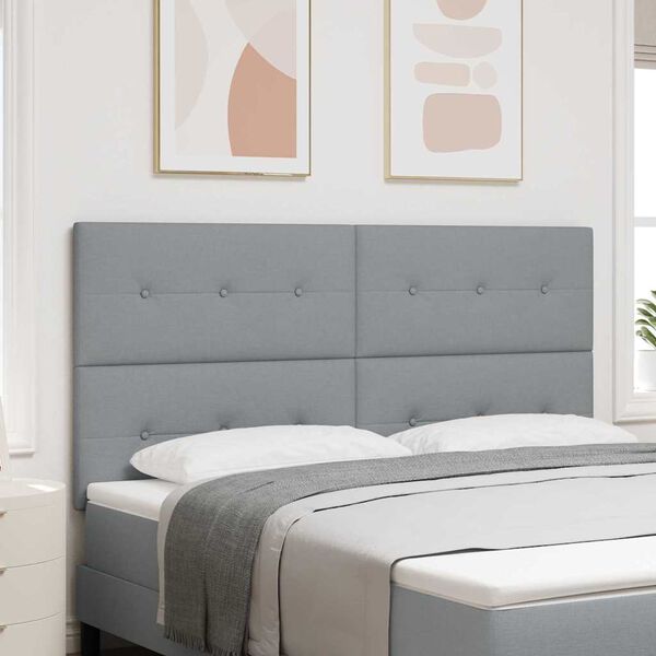 vidaXL H&ouml;f&eth;agafl me&eth; h&ouml;fu&eth;gafl Lj&oacute;sgr&aacute;r 180 cm Gervile&eth;ur