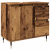 vidaXL Ba&eth;herbergissk&aacute;pur Gamall vi&eth;ur 65x33x60 cm Samsettur Vi&eth;ur