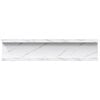 vidaXL Vegghylla 2 pcs Hv&iacute;tt marmara 40 x 9 x 3 cm Samsettur vi&eth;ur