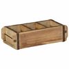 vidaXL Bakki 4 pcs Br&uacute;nn 30 x 14 x 9 cm Solid endurheimt tr&eacute;
