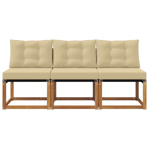 vidaXL 3 Stykki Utandeildar mi&eth;sofa