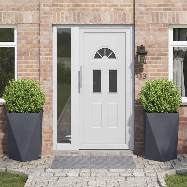 vidaXL Pl&ouml;ntuker 2 pcs Antras&iacute;t 50 x 50 x 75 cm St&aacute;l