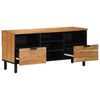 vidaXL TV einingar Hrein akas&iacute;utr&eacute; 100 x 33,5 x 46 cm Samsettur vi&eth;ur