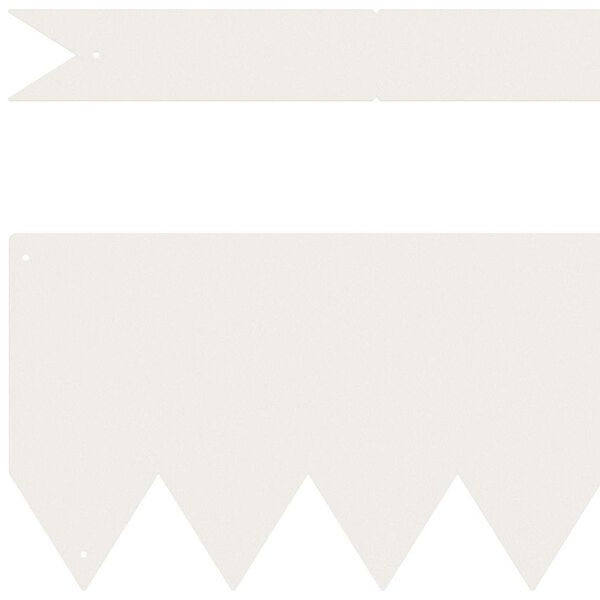 vidaXL Gar&eth;ja&eth;ar 10 pcs Hv&iacute;tt 100 x 0.05 x 20 cm Kaldvalsa&eth;ur st&aacute;lar