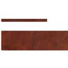 vidaXL Gar&eth;ja&eth;ar Rusty 450 x 0.05 x 15 cm Ve&eth;ra&eth; st&aacute;l
