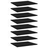 805269 vidaXL Bookshelf Boards 8 pcs Black 60x50x1,5 cm Chipboard